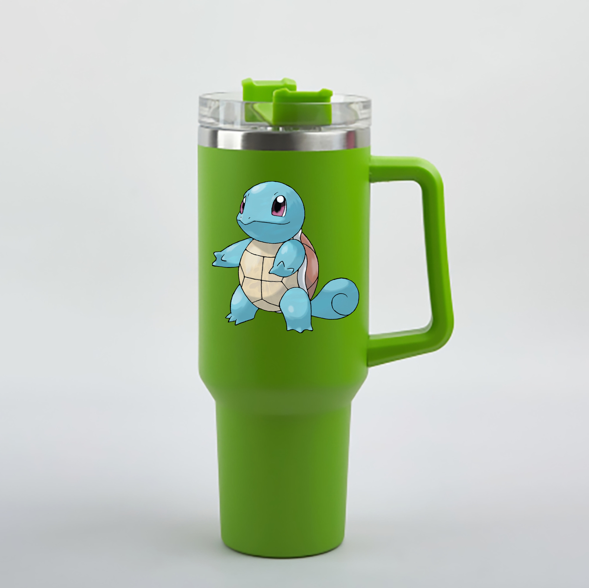 （画像用） ポケットモンスター Pokémon 1200mL車用タンブラー - クリスタルステッカー（プラスチックストロー付き）